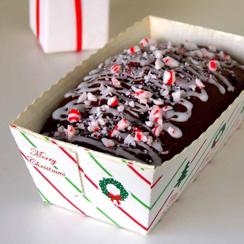 Easy Chocolate Peppermint Loaf Cake